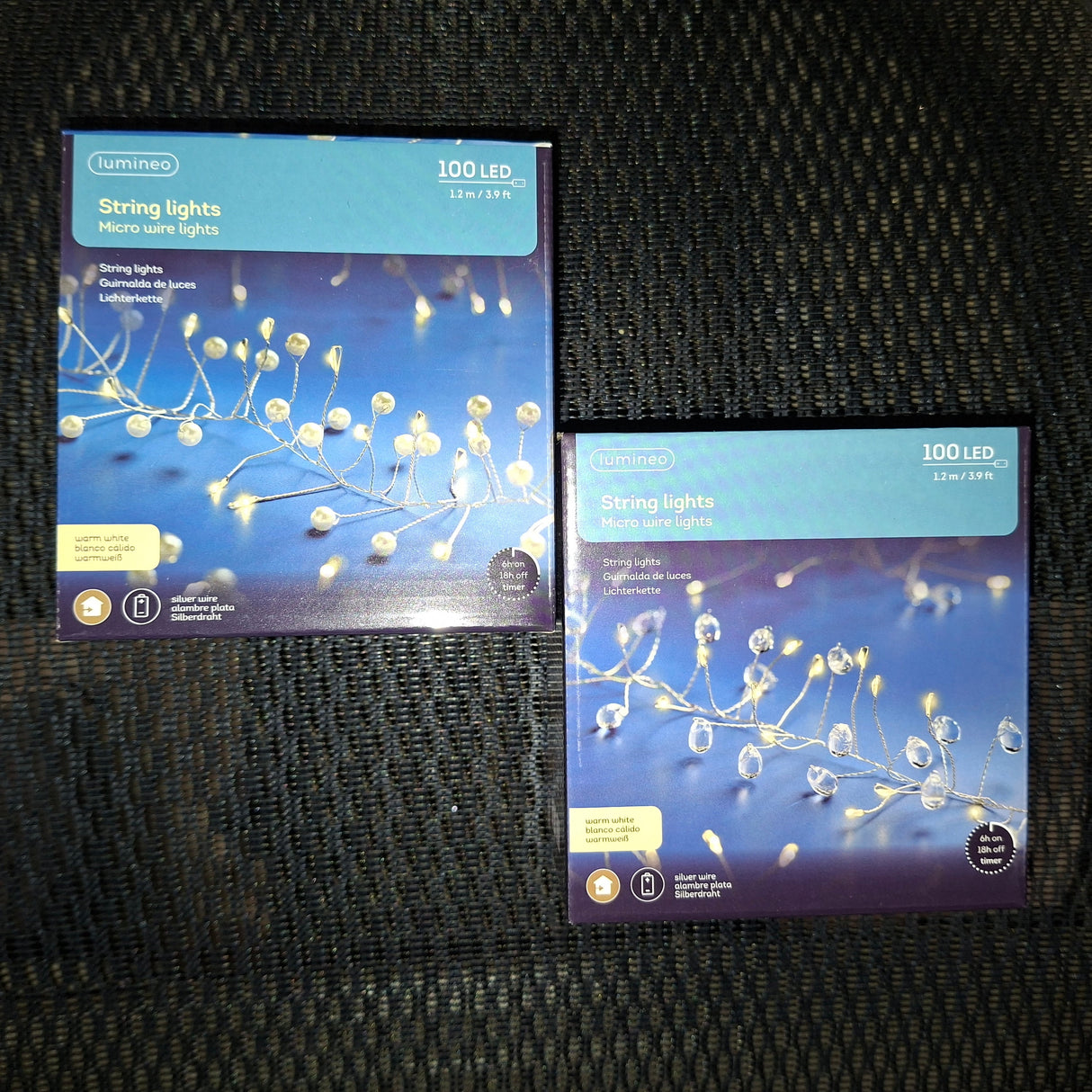 Lumineo 100 LED Micro Cluster Battery Lights (Choice of 2) Warm White