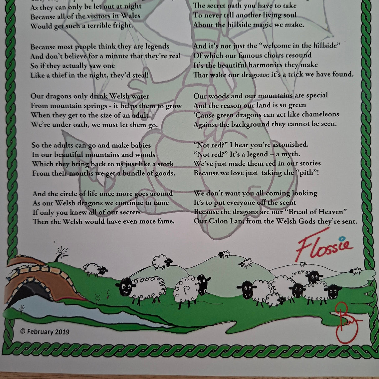 Poem Myth Of Welsh Dragon