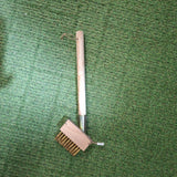 Green Key Paving Brush Short Wooden Handle