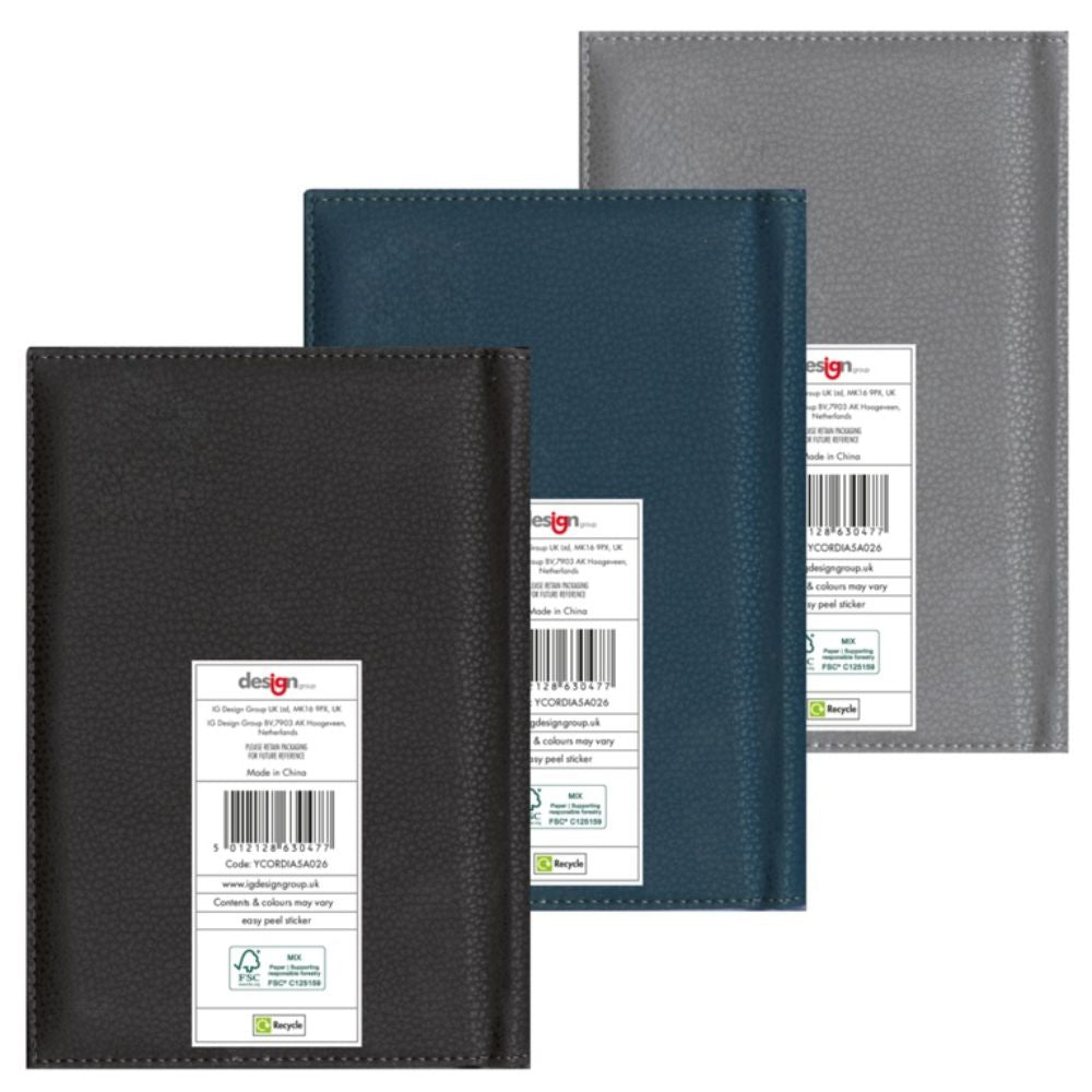 2027 A5 Week To View Premium Diary (Choice of 3)