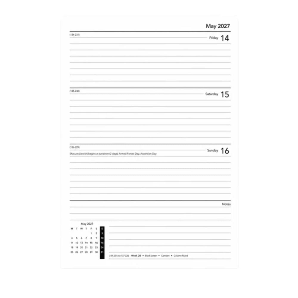 2027 A6 Week-to-View Premium Diary