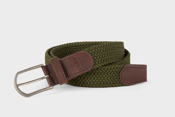 Ibex England Khaki Repreve Stretch Woven Belt - XL - 9509-XL
