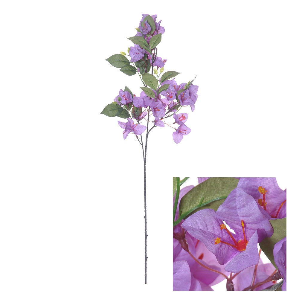 Hogewoning 76cm Bougainvillea Artficial Flower Stem - Purple