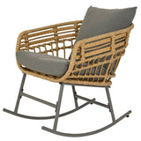 Kaemingk Natural River Wicker Rocking Chair - 9899232