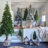 Everlands 80cm Tora Pine Snow Artificial Christmas Tree - 683983