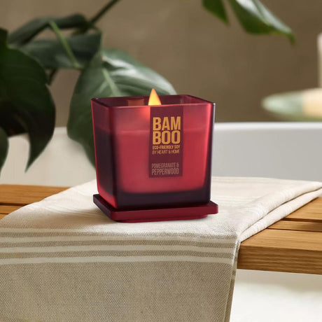 History & Heraldry Bamboo 210g Pomegranate & Pepperwood Large Candle
