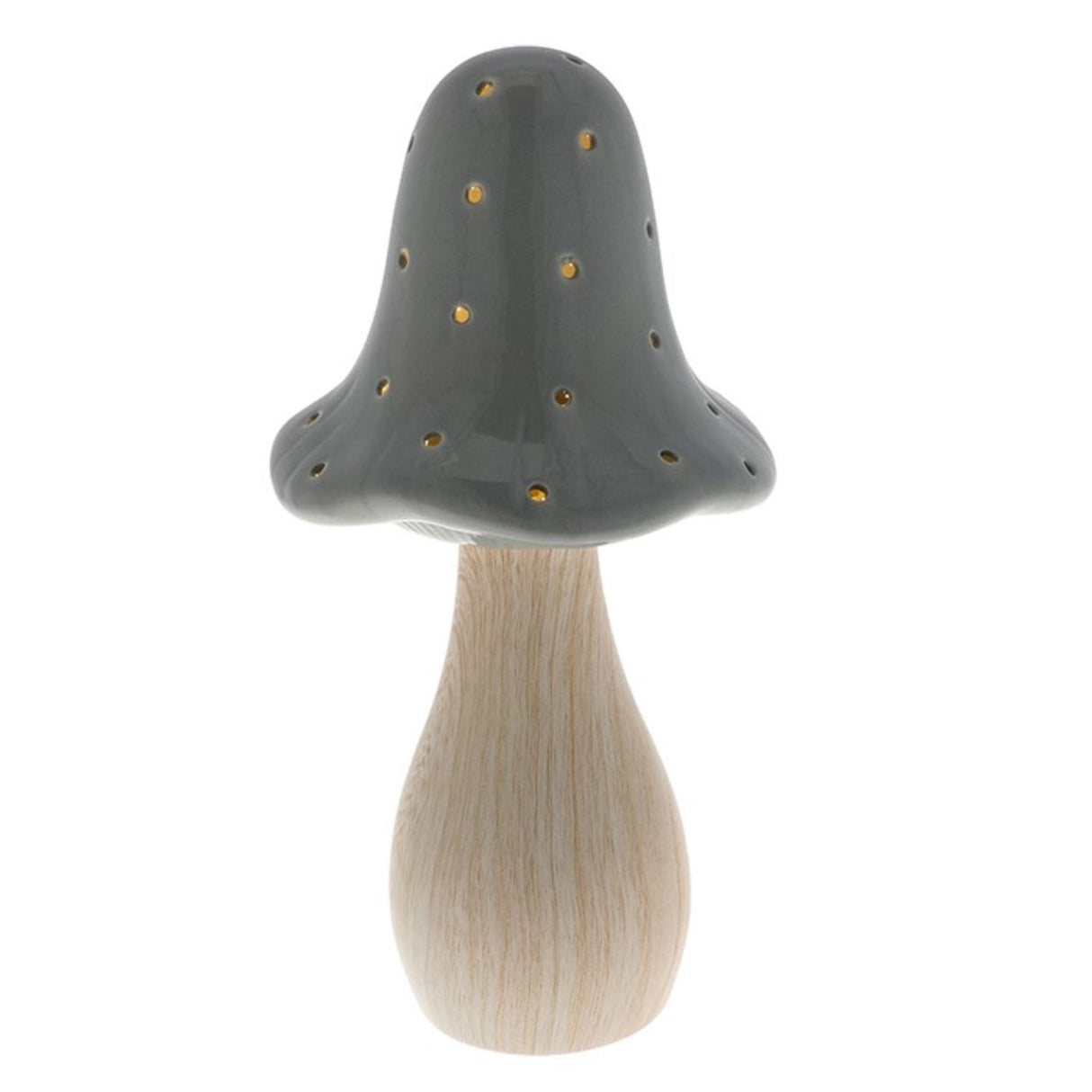 Joe Davies 21.5cm Grey Large Mushroom Lamp