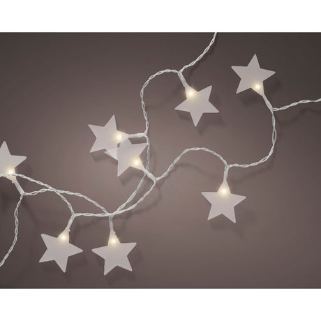Lumineo 90cm Warm White LED PVC Star String Lights