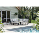 Bramblecrest Fawn Zurich Corner Sofa with Square Piston Adjustable Table & 2 Benches - X24AZRCDS2