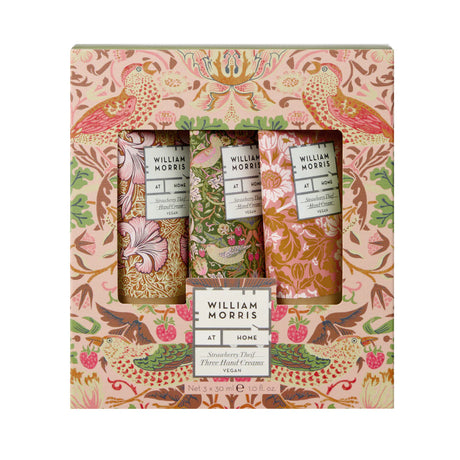 William Morris The Voyager Strawberry Thief Hand Cream Trio Gift Set