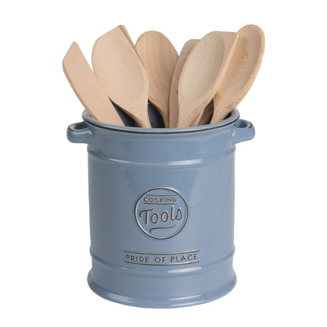 T&G Woodware 8.5cm Blue Pride of Place Large Cooking Tools Pot