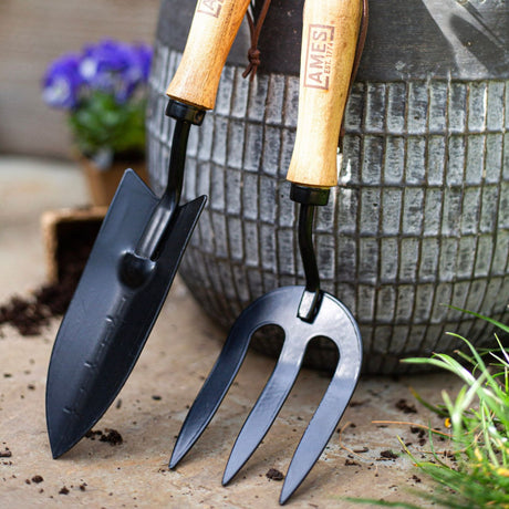 AMES 28.5cm Carbon Steel Hand Fork