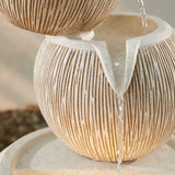 Drift & Flow 100cm Poseidon Water Feature – Greek Inspired Cascading Bowls with LED Lights