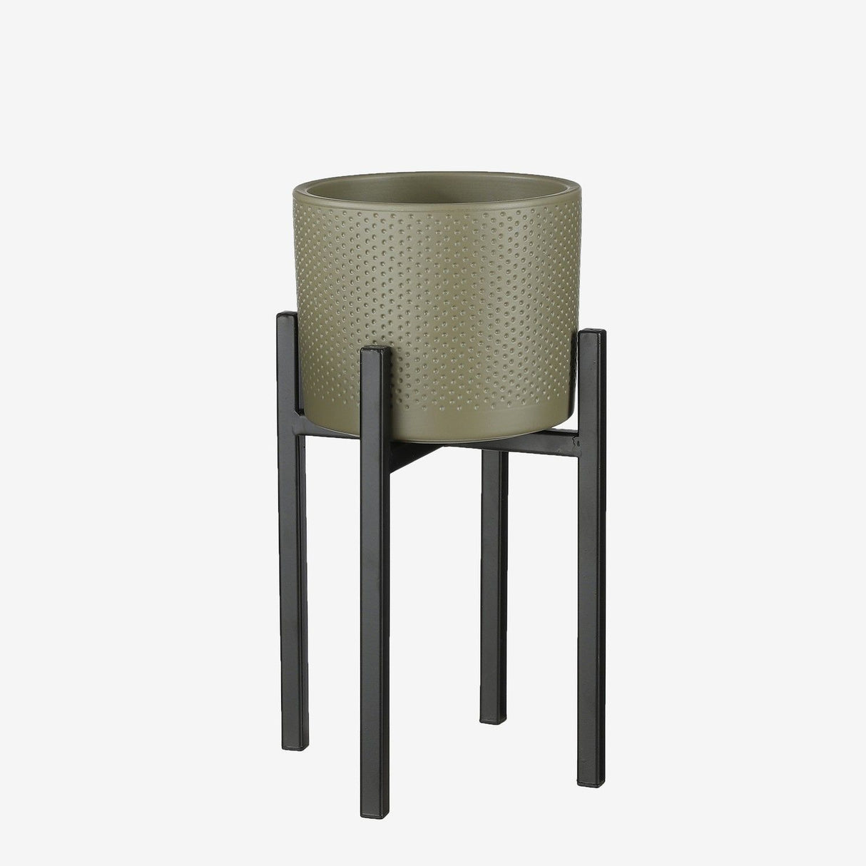 Mica Decorations 16.5cm Black Ascot Plant Stand