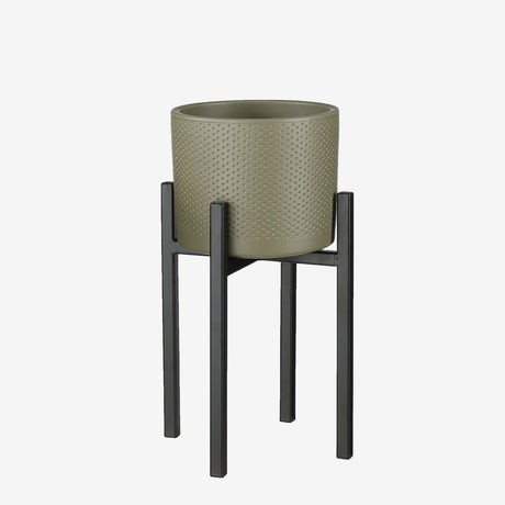 Mica Decorations 16.5cm Black Ascot Plant Stand