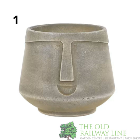 Woodlodge 17cm Mind Face Pot (Choice of 4)