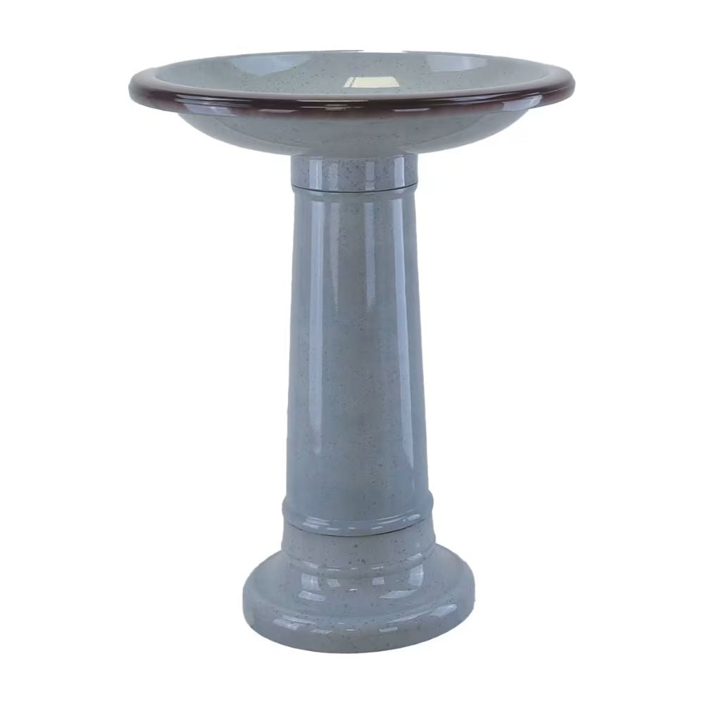 Woodlodge 55cm Plastic Birdbath - Grey
