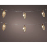 Lumineo 140cm Classic Warm Pinecone String Lights