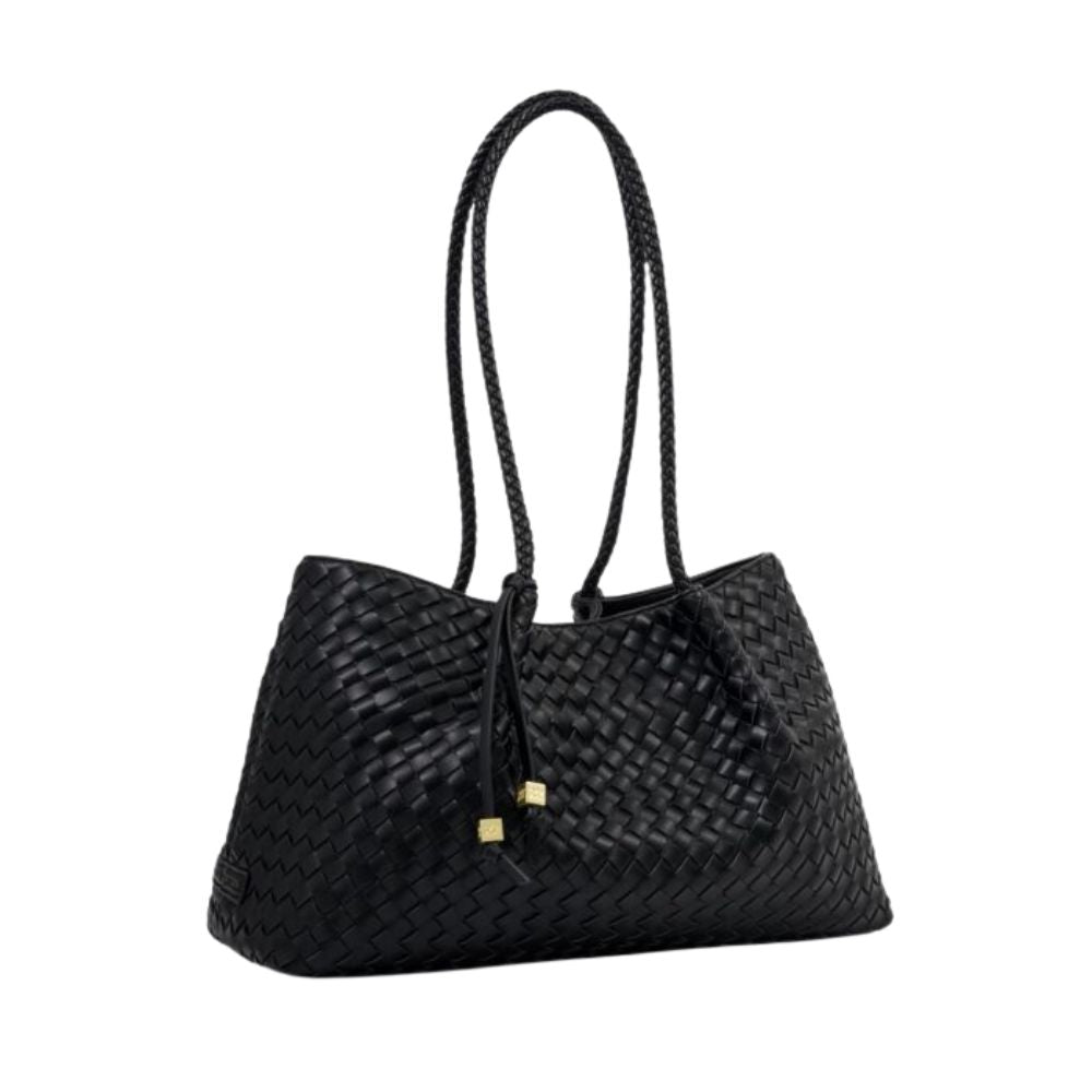 Katie Loxton Small Nova Hand Woven Tote Bag - Black