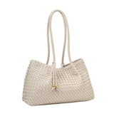Katie Loxton Small Nova Hand Woven Tote Bag - Oyster