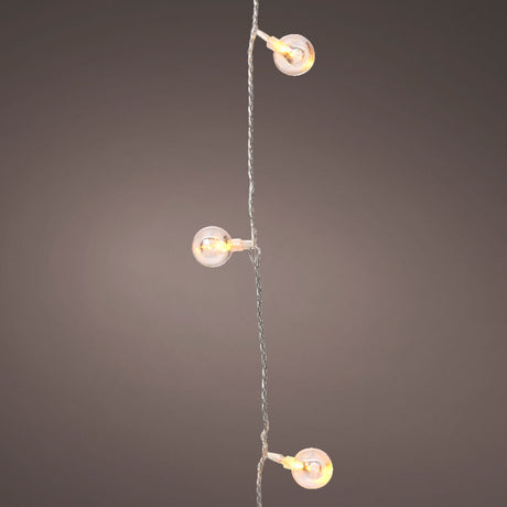 Lumineo 60 LED Cool White Cherry LED Twinkle Effect Outdoor String Lights