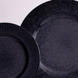 Mason Cash 27cm Black Reactive Linear Dinner Plate