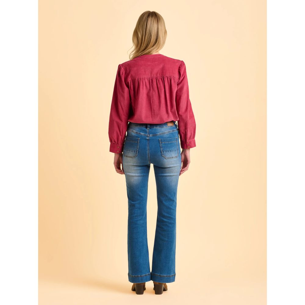 Brakeburn Lindsay Cord Blouse - Pink