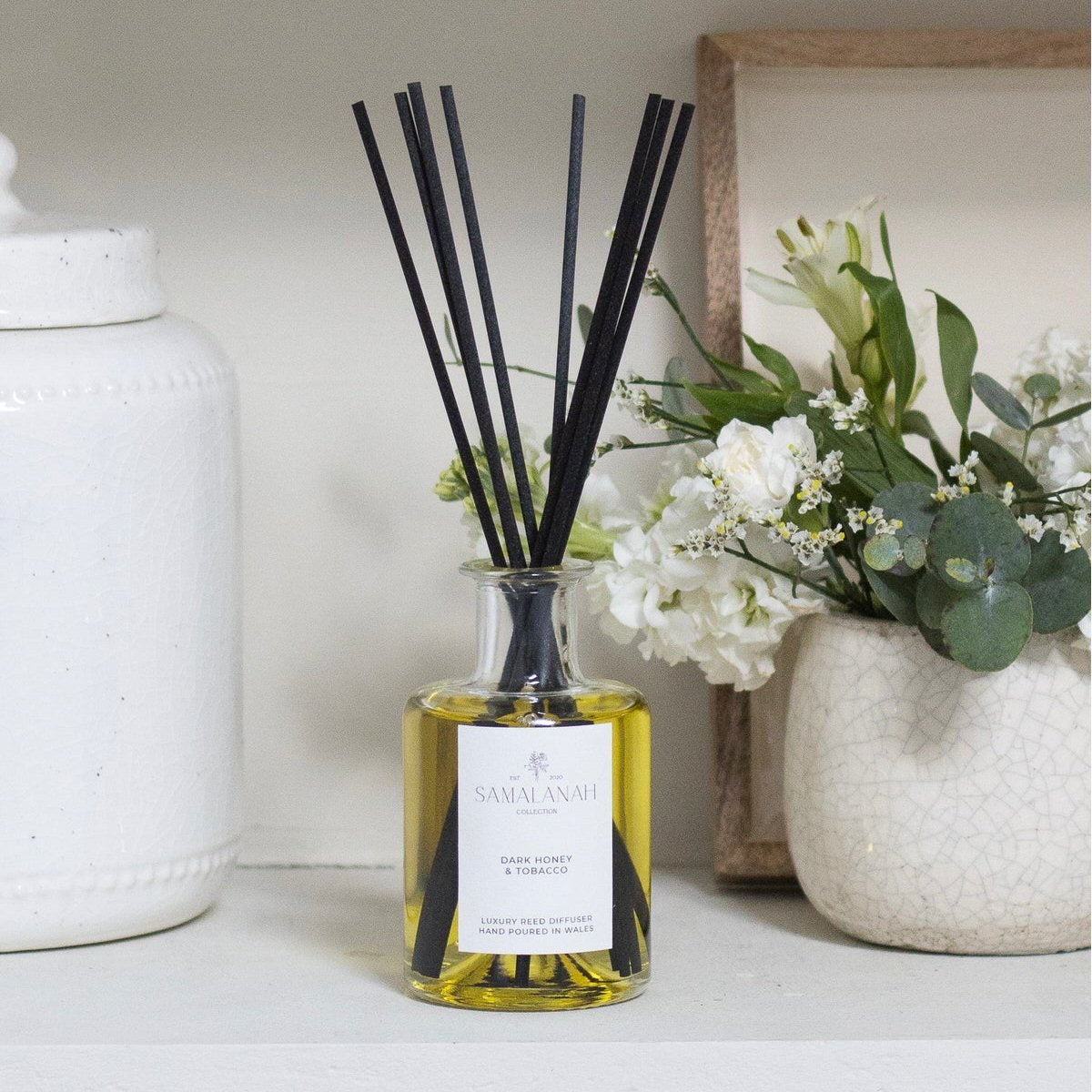 Samalanah Collection 200ml Dark Honey & Tobacco Reed Diffuser