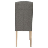 Kettle Home Dark Grey Button Back Upholstered Chair