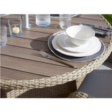Bramblecrest Tetbury 4 Seater Round Dining Set Nutmeg