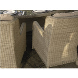 Bramblecrest Chedworth 4 Seater Round Dining Suite Sandstone