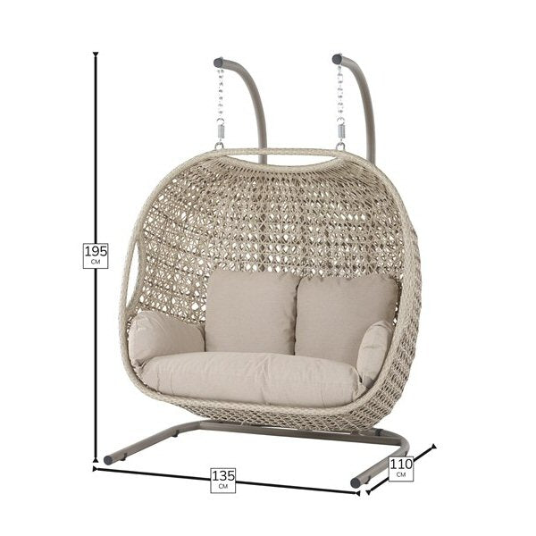 Bramblecrest Chedworth Double Hanging Cocoon Sandstone