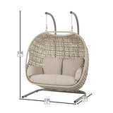 Bramblecrest Chedworth Double Hanging Cocoon Sandstone