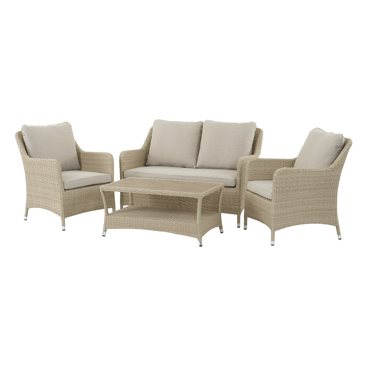 Bramblecrest Tetbury Deluxe 2 Seat Sofa Set Nutmeg