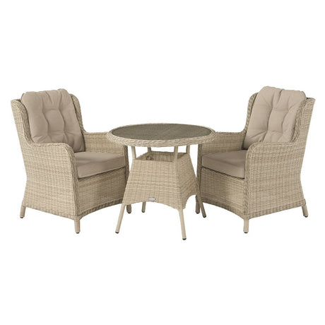 Bramblecrest Chedworth 2 Seat Bistro Set Sandstone