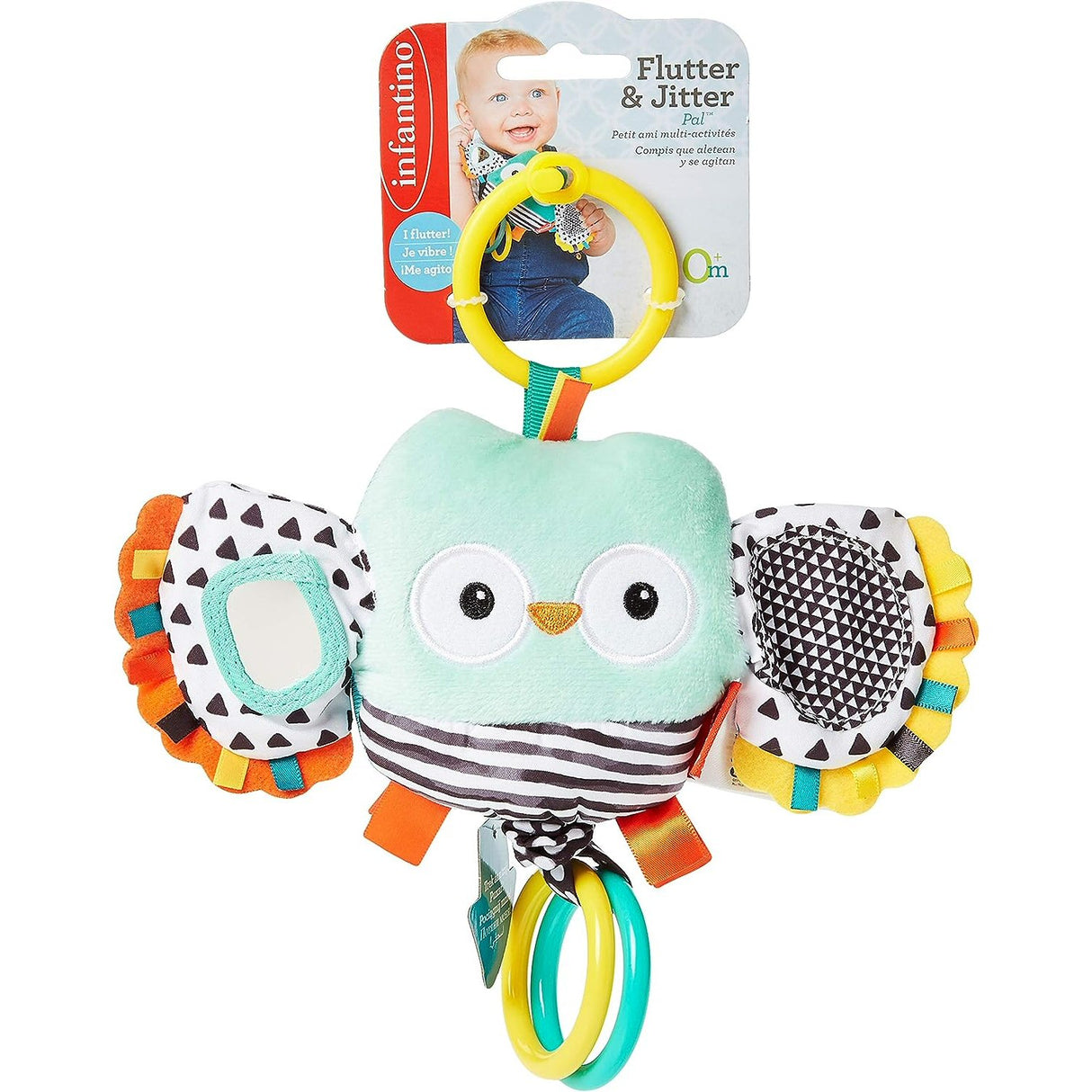 Infantino Owl Flutter & Jitter Pal