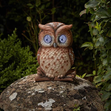 Smart Solar 25cm Blinkin' Owl Light up Garden Ornament