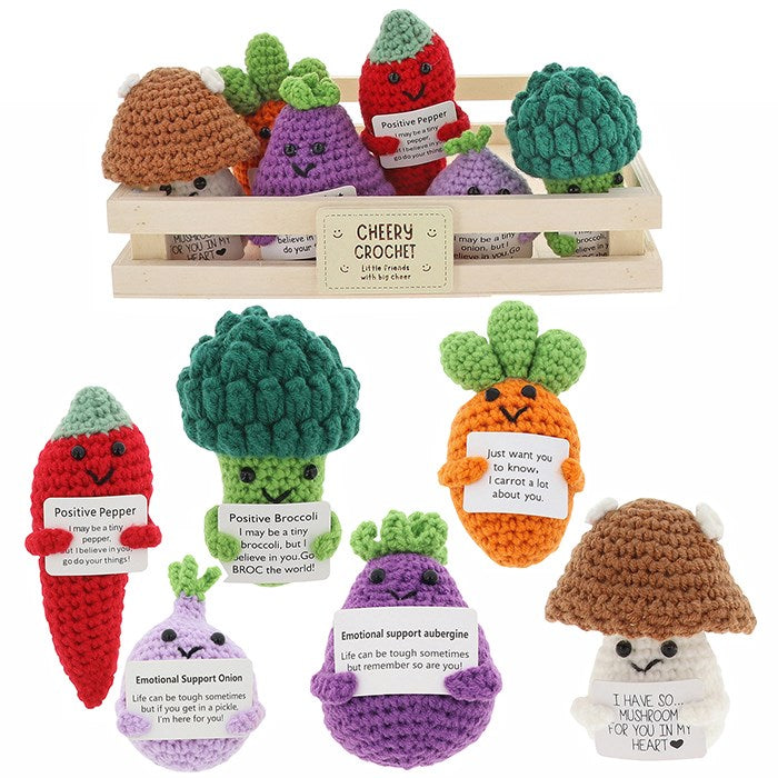 Cheery Chums Crochet Veg Ornament - (Choice of 6)