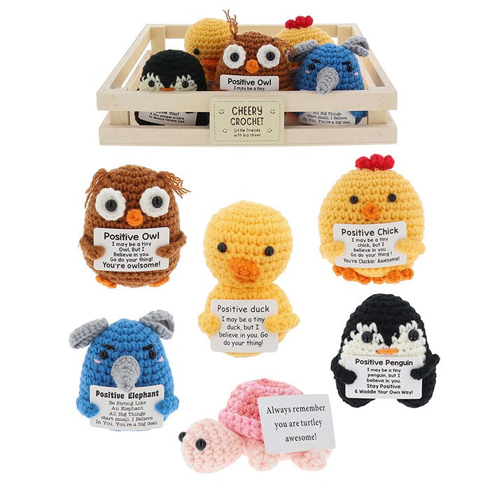 Cheery Chums Crochet Animal Ornament - (Choice of 6)