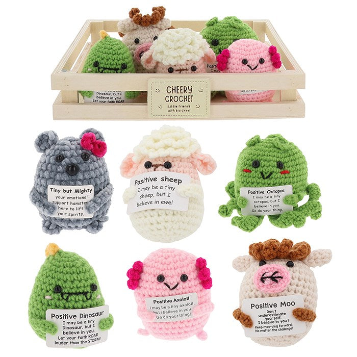 Cheery Chums Crochet Critters Ornaments - (Choice of 6)