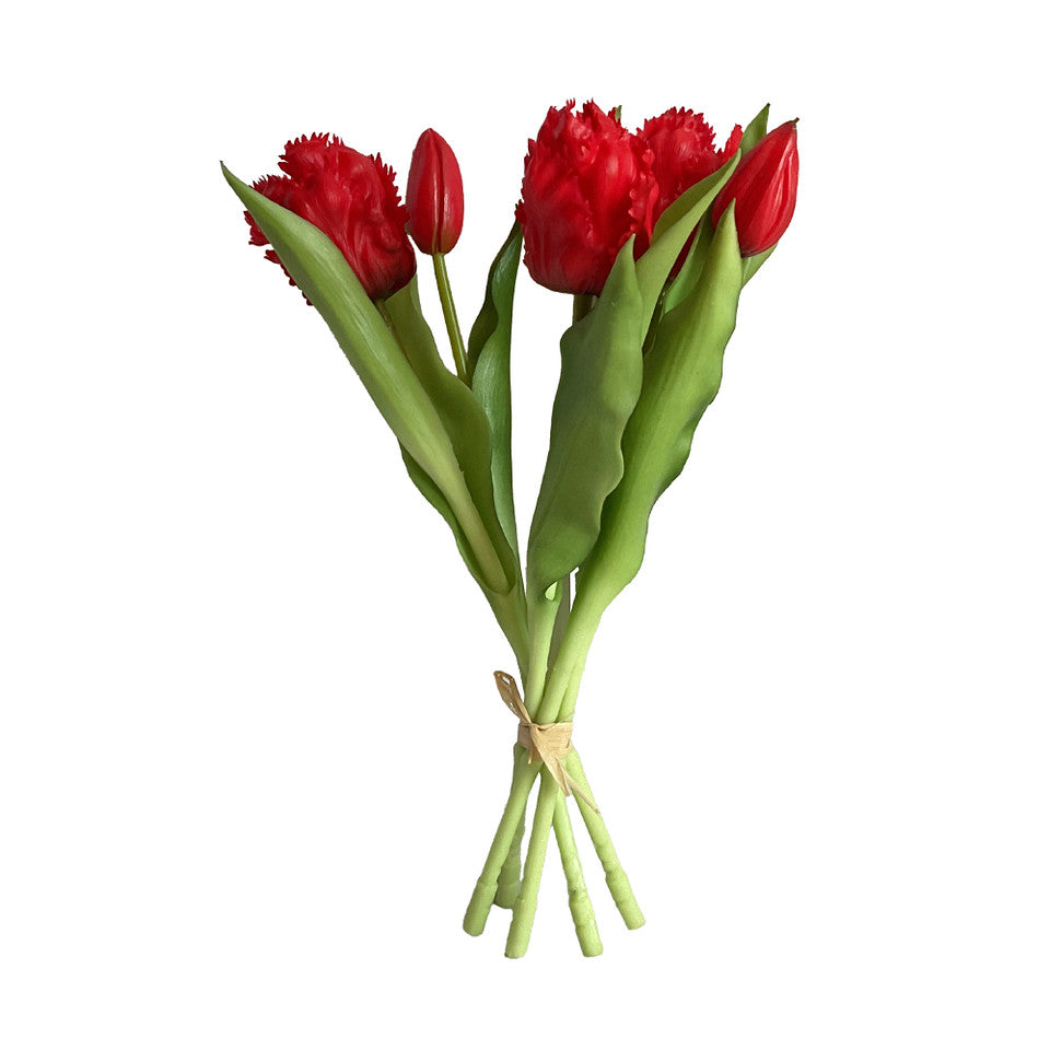 Hogewoning 31cm Red Tulip Artificial Bouquet - 364289