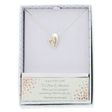 Equilibrium Te Amo Layered Heart Two Tone Necklace
