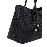 Katie Loxton Small Nova Hand Woven Tote Bag - Black