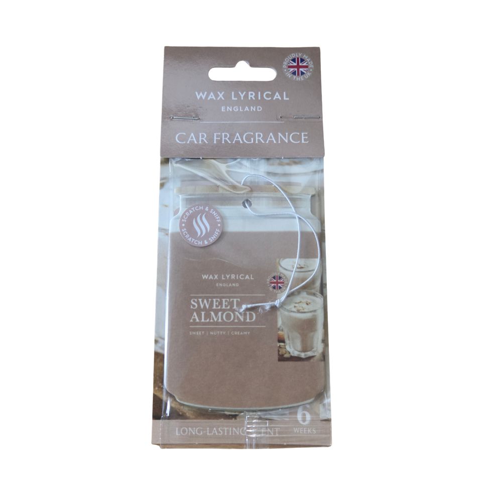 Wax Lyrical Sweet Almond Car Air Freshener