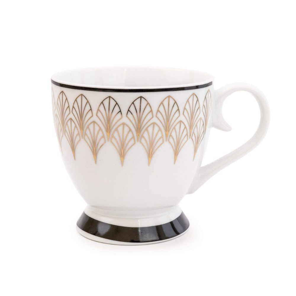 Candlelight Home Deco Glam Flared Mug - White