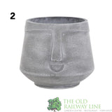 Woodlodge 25cm Mind Face Pot (Choice of 4)