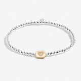 Joma Jewellery Silver A Little 'Positive Vibes' Bracelet