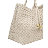 Katie Loxton Small Nova Hand Woven Tote Bag - Oyster