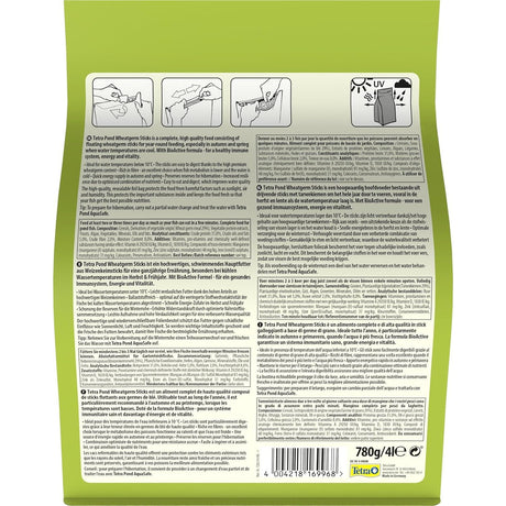 Tetra 780g/4L Wheatgerm Sticks Pond Fish Food