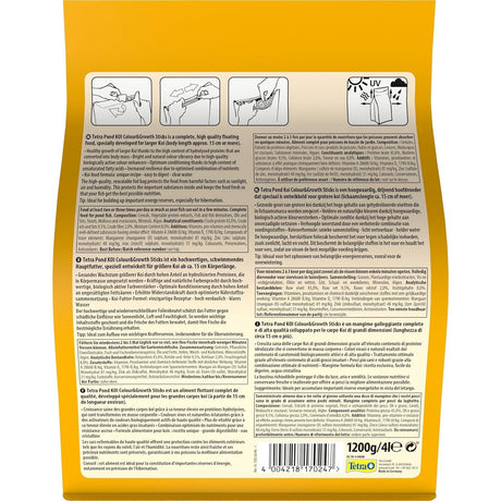 Tetra 200g Koi Sticks Colour & Growth 4L